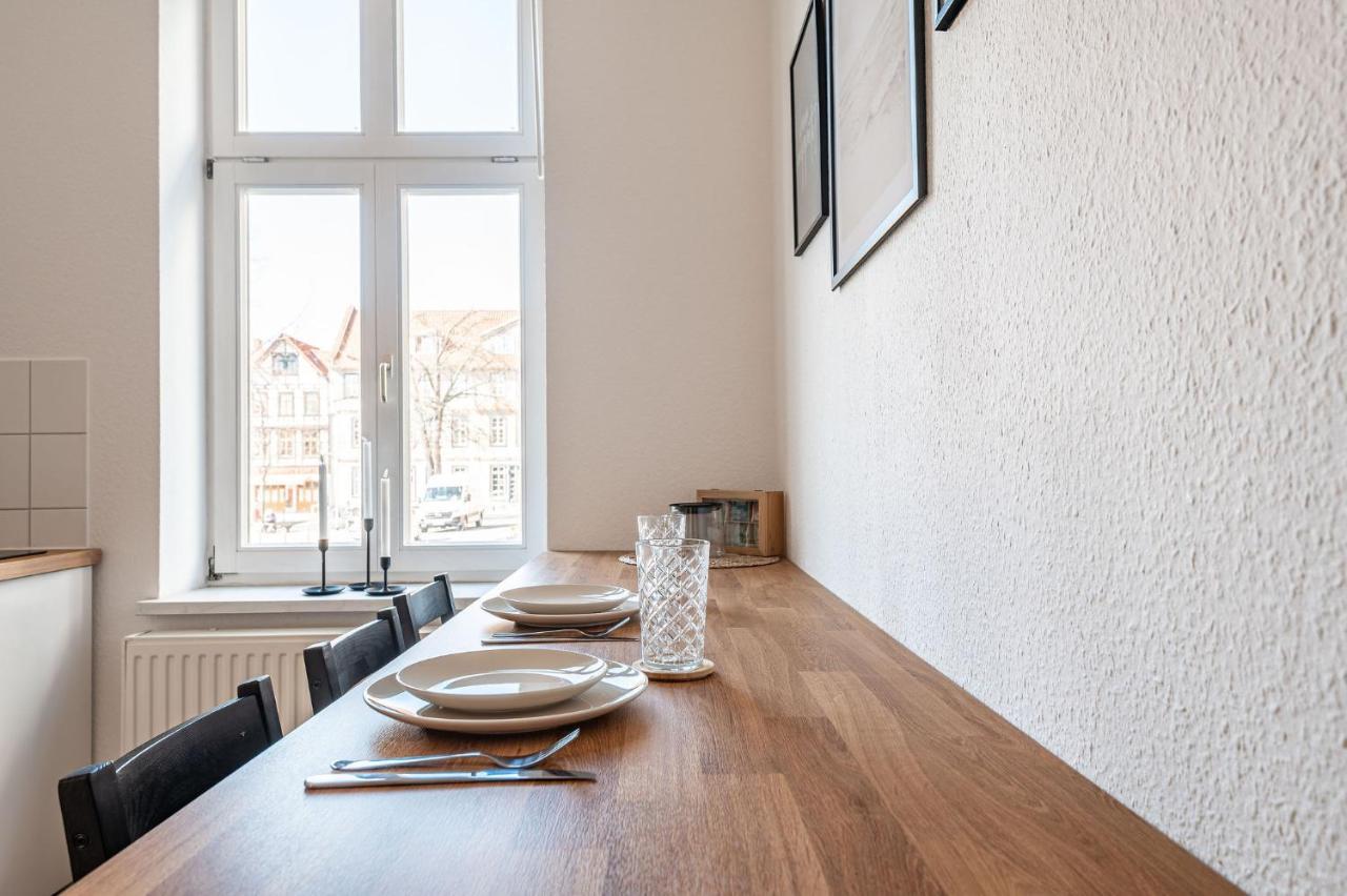 Exklusives Innenstadt Apartment - Parken - Smart-Tv - Kaffeevollautomat Wernigerode Ngoại thất bức ảnh